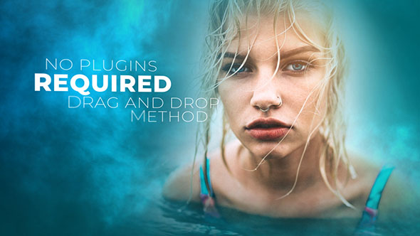 AE模板-3D分层像素化缓慢拉伸转场特效人物宣传片