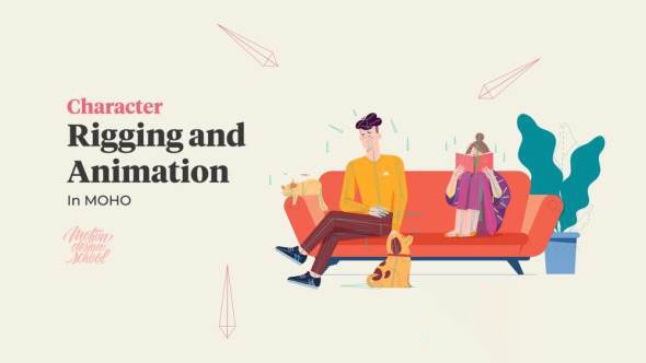 Moho二维卡通角色绑定教程 Motion Design School – Rigging in Moho
