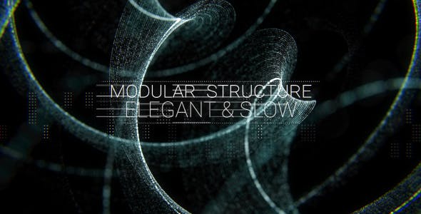 AE模板-优雅抽象漂亮粒子螺旋扭曲文字标题开场Particle Spiral Titles