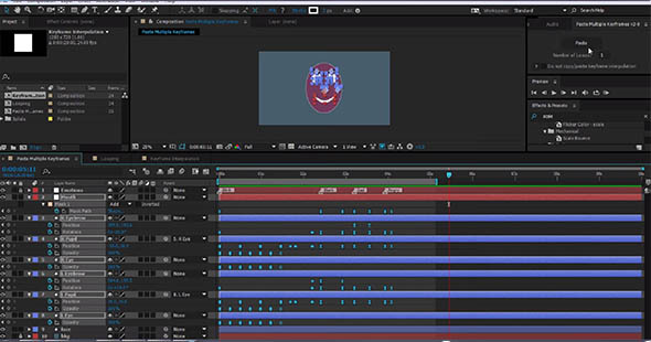 多图层关键帧复制AE脚本 Aescripts Paste Multiple Keyframes 2.0.9