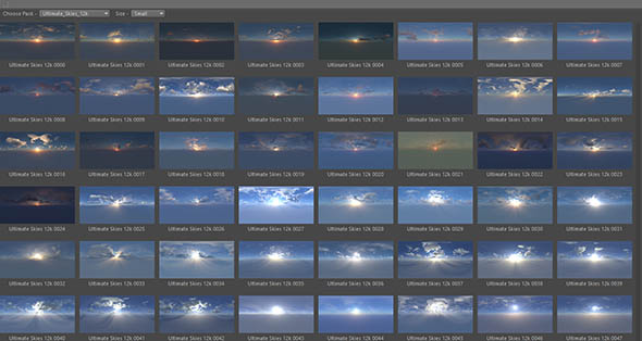 85个4K高动态HDRI天空贴图GSG HDRI Pack: Ultimate Skies