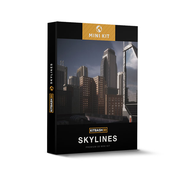 现代高楼大厦3D模型 Kitbash3D – Mini Kit Skylines