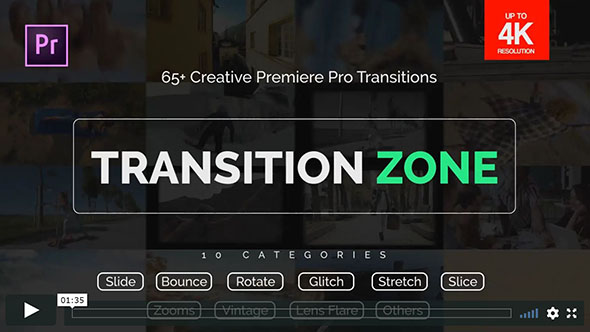 Pr模板-65组平移弹跳拉伸旋转分割缩放冲击光效转场预设