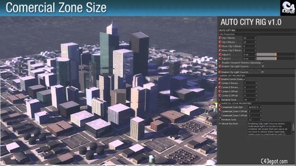 C4D城市楼房建筑预设 City Rig 2.13 for Cinema 4D R16-R21 Win/Mac