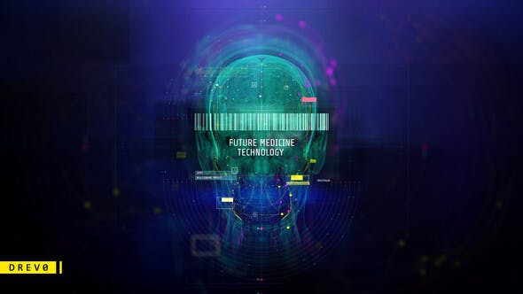 AE模板-未来医学技术人体科幻医疗头脑动画 Future Medicine Technology
