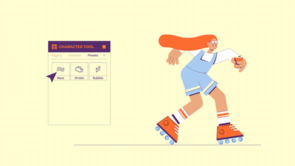 AE脚本-卡通人物角色手脚生成绑定MG动画 Character Tool V1.0.6 + 视频教程-图片1
