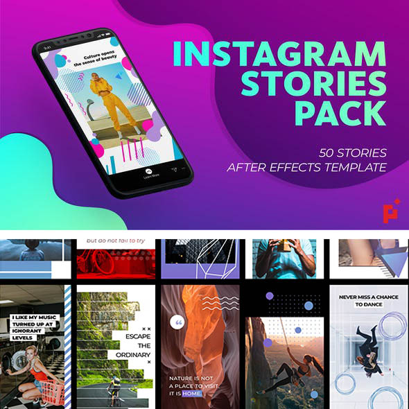 FCPX插件-100种竖屏社交媒体APP手机动态广告视频宣传包装-图片1