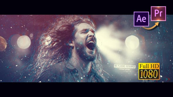 AE模板-电影视差幻灯片图片视频开场Cinematic Parallax Slideshow