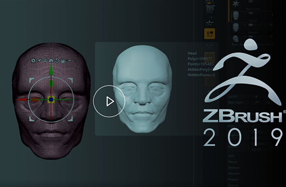 ZBrush 2019全面基础入门大师级教程含英文字幕
