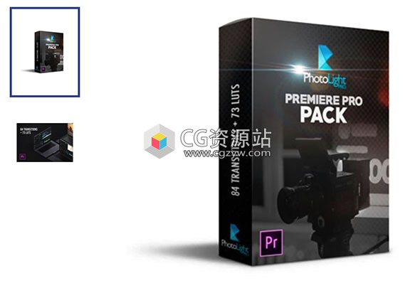 PR预设-84个模糊闪光镜头失真平移缩放抖动旋转拖放转场+73个LUTs预设