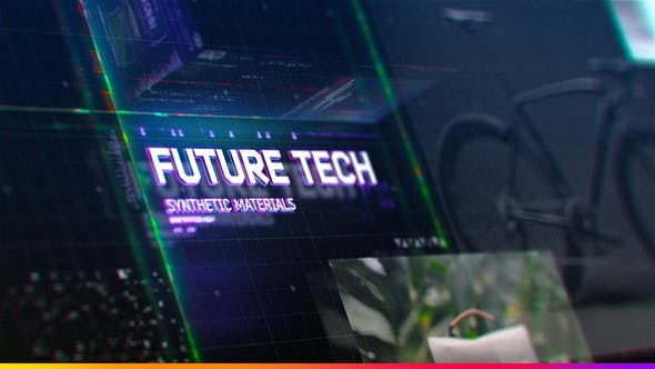 AE模板-科技感人工智能数字网格HUD界面元素特效动画宣传