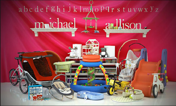 50个儿童用具玩具3D模型 Evermotion Archmodels vol 119