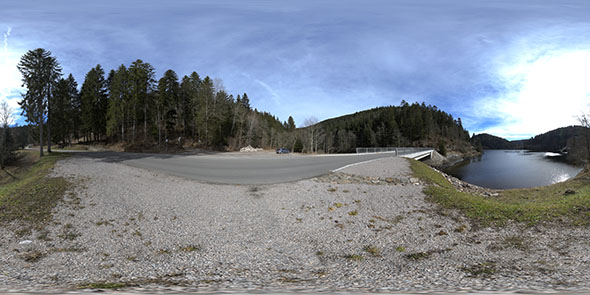 自然环境HDR贴图 Gumroad – Schwarztalsperre 16K HDRI with Backplates