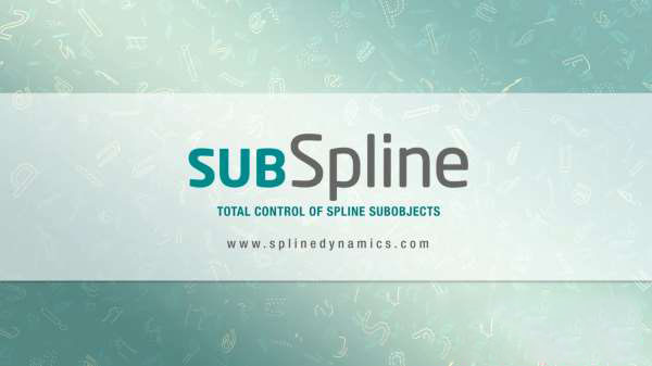 3DS MAX样条线编辑控制插件 SubSpline v1.11 for 3ds Max 2012-2020