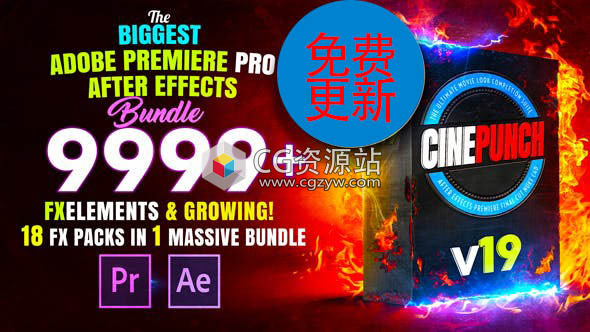 AE/Pr/达芬奇/PS/FCPX视频特效调色预设工具包V19(ffx+3D LUTS) Win/Mac-图片1