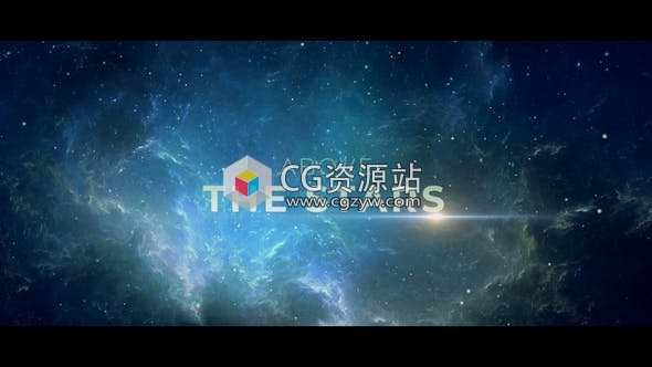 PR模板-宇宙太空星系背景天文学星空文字标题宣传片头