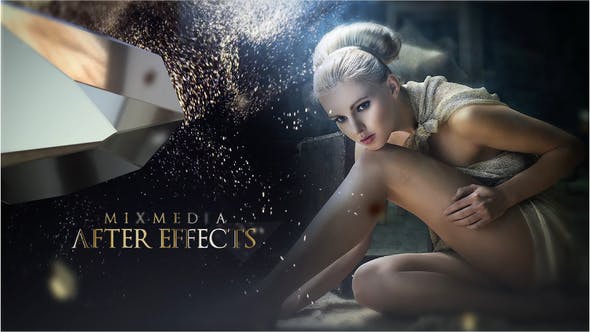 AE模板-豪华时尚婚礼闪光粒子颁奖片头