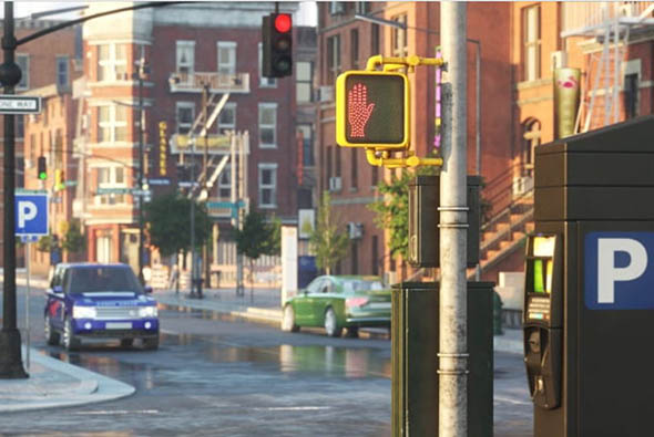 72个城市交通设施信号灯垃圾箱Evermotion Archmodels vol. 211