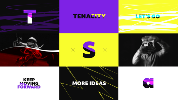 AE模板-时尚节奏感粗体标题踩踏快闪片头