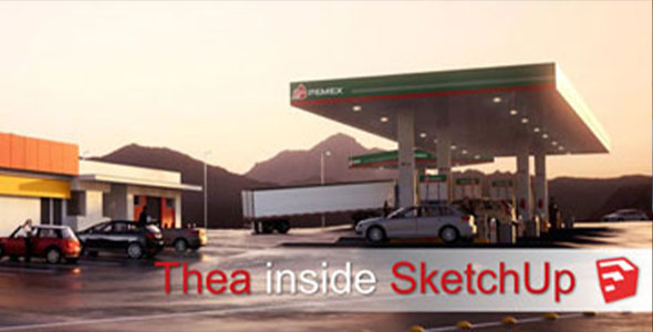 SketchUp室内建筑渲染器插件 Thea Render V4.0.1400.0158 Win破解版