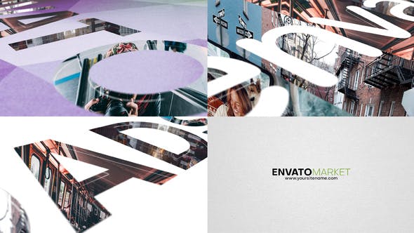 AE模板-现代时尚多彩3D空间logo遮罩动画片头