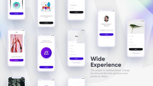 AE模板-移动应用时尚手机APP宣传动画
