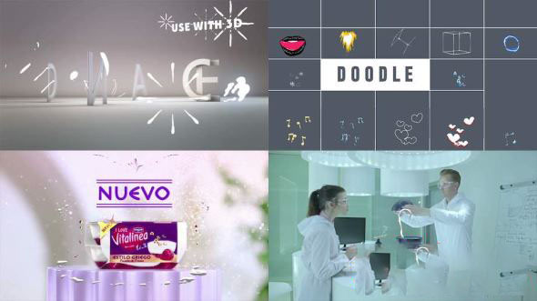 AE模板-300组手绘卡通动画元素 300 Flash Fx Elements