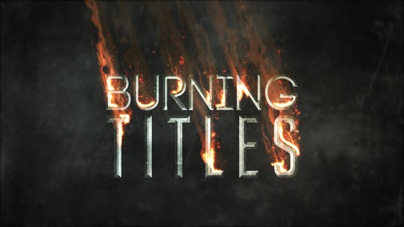 AE模板-火焰燃烧文字标题动画 Burning Titles