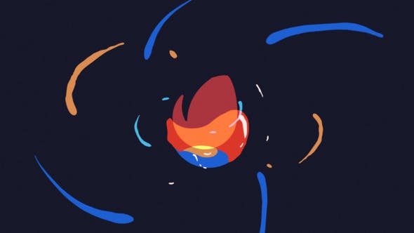 AE模板-手绘卡通液体标志Logo动画 Cartoon Liquid Logo