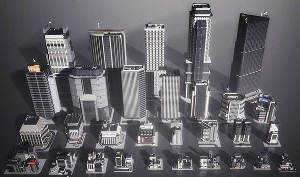 未来科幻东京高楼大厦城市建筑景观3D模型合集-图片1