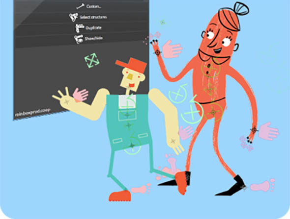 AE角色绑定装配原理MG动画视频教程