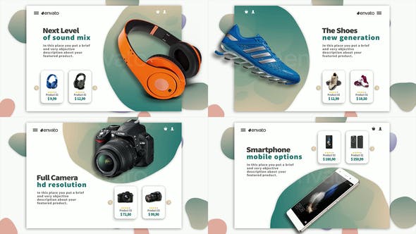 AE模板-时尚在线商店产品促销宣传片头