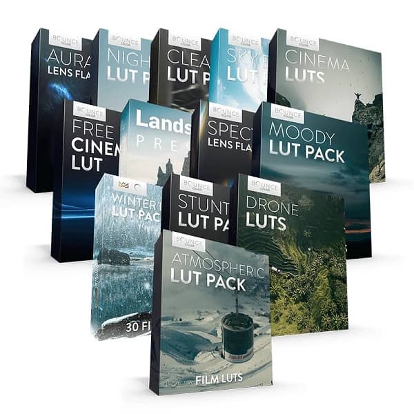 13套450个时尚LUT视频调色预设AE/Pr/FCPX/达芬奇/PS等