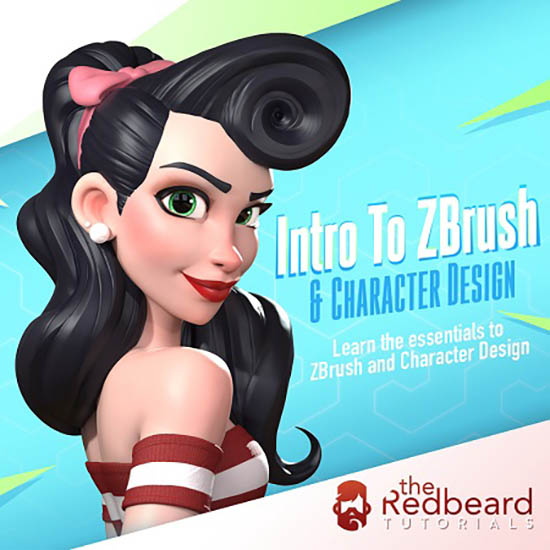 ZBrush角色设计基础入门实例视频教程