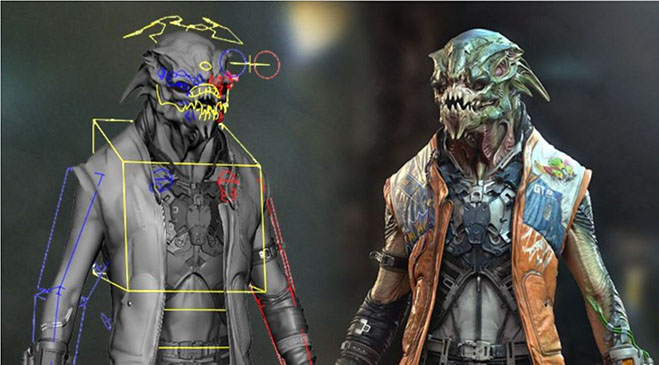 Maya游戏人物角色骨骼绑定动画视频教程-图片2