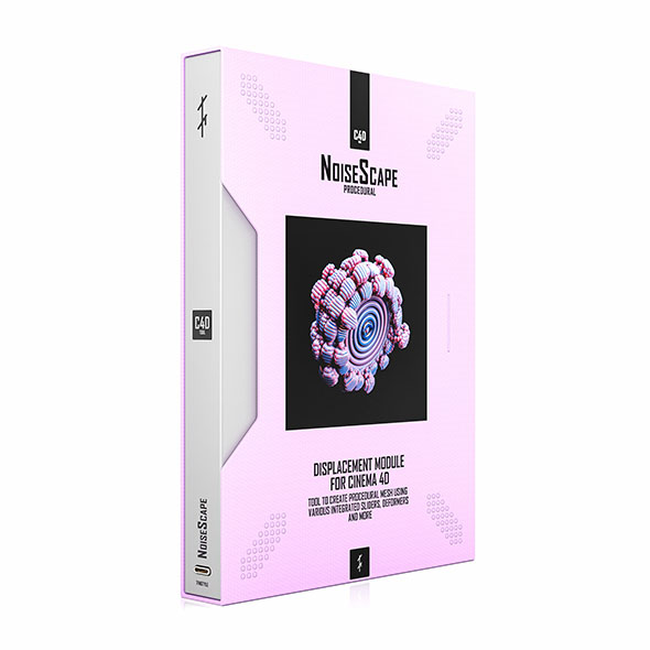 C4D预设-噪波置换循环动画插件TFMstyle – NoiseScape v2