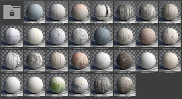 Corona渲染器划痕材质C4D预设