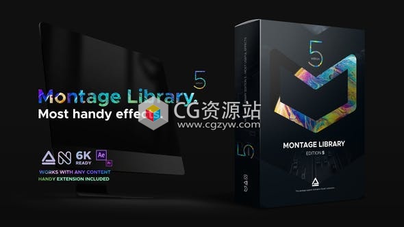 AE脚本-1000组蒙太奇视频特效合成转场预设调色漏光噪波扭曲更新V5-图片1