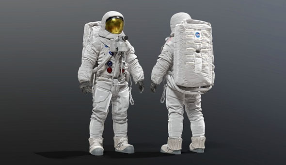 高精度太空航天服3D模型-图片1