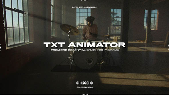 PR预设-5种动态文本动画预设Mogrt格式