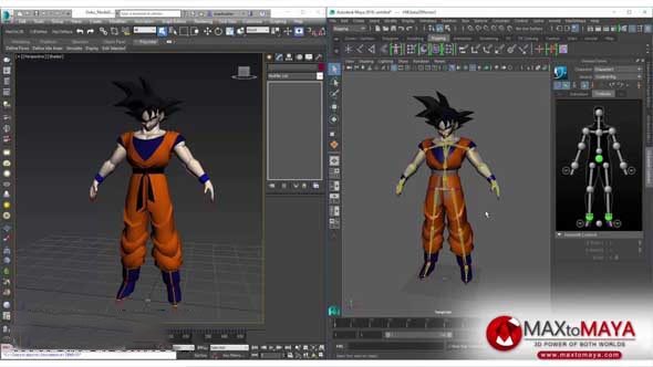 3DS MAX场景转Maya插件破解版 MaxToMaya v2.0c for Maya