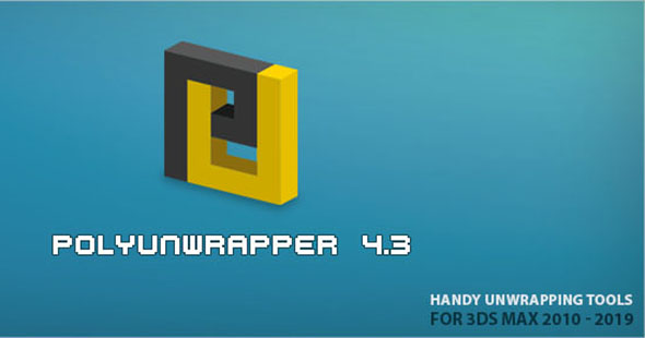 3DS MAX UV贴图修改插件破解版 PolyUnwrapper v4.5.0