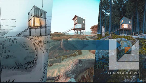 3ds Max + Forest Pack真实自然环境制作教程+英文字幕