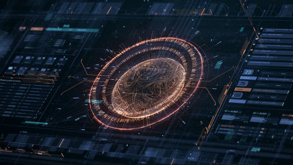 AE模板-科技感数据设计HUD用户界面FUI动画元素