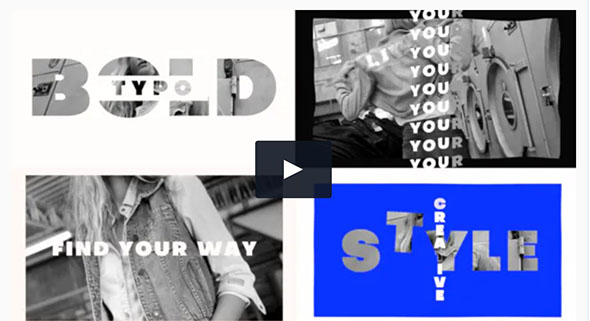 FCPX插件-时尚大字标题动态排版快闪片头