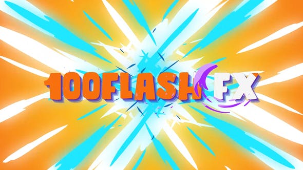 AE脚本-100种二维动漫卡通爆炸能量闪电转场流体MG图形动画包