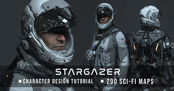 宇航员科幻人物角色建模材质ZBrush教程-图片1
