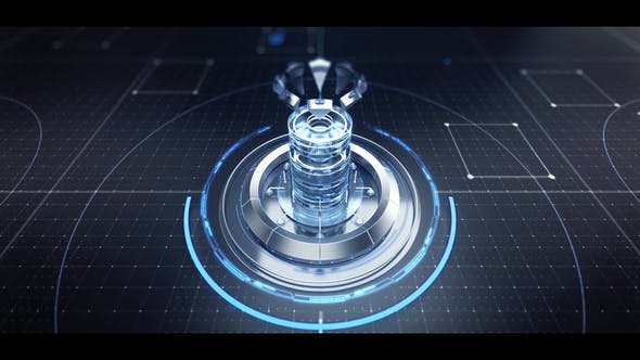 AE模板-科技感数字信息区块链介绍视频宣传片头