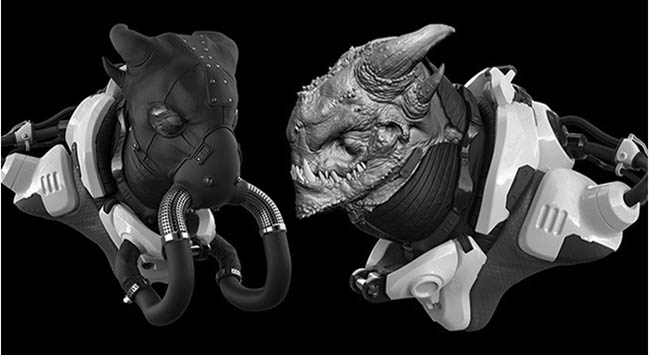 ZBrush2020数字雕刻大师级概念强化课程硬表面有机模型技能视频教程-图片2