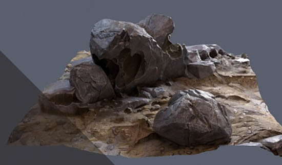 Zbrush石头地形材质预设模型游戏资产雕刻教程